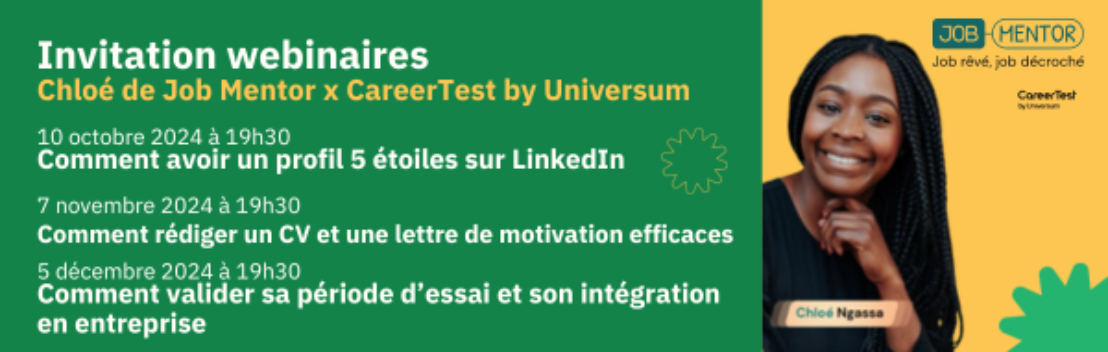 3 webinaires pour booster votre insertion professionnelle